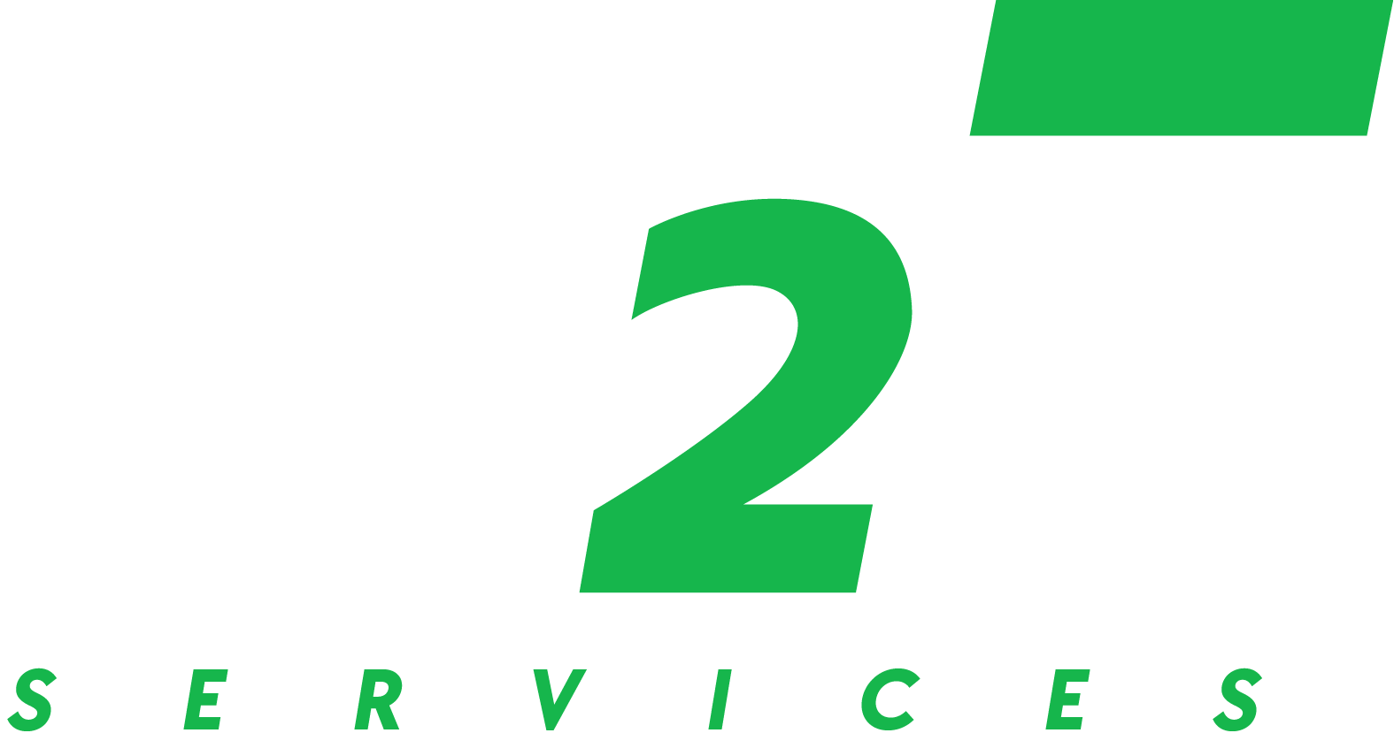 H2E Services logo vert blanc